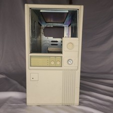Vintage Retro Beige Sleeper PC Case  Desktop Computer Key With Turbo Button picture