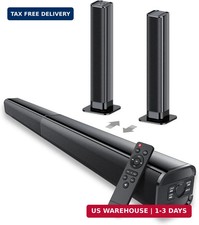 Sound Bar, 80W SoundBar for Smart TV, 2026 Bluetooth 5.3 Soundbar, Home Theater picture
