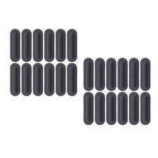 24Pcs Reusable Black Rubber Feet for Laptop Bottom Case Anti Skid Replacement picture