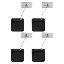  4 Pcs Laptop Lock Cable Retractable Wire Tether Gaming Leash Anti-theft picture