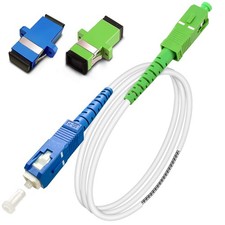 1 PCS 15 FT 5M SM SC/UPC To SC/APC Fiber Optic Patch Cable Armored Singlemode picture
