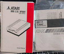 Atari OWNERS MANUAL FOR XF551 Disk DRIVE w/DOS 2.5 Disk NEW 400/800/XL/XE picture