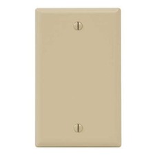 ICC Faceplate Blank with Single Gang, Ivory picture
