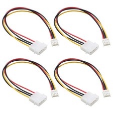 4 Pin IDE Molex to FDD Power Supply Adapter Cable 4 PCS PC Converter Set New USA picture