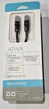 Networking Ethernet Cable 14FT Cat5E Fits RJ45 Highspeed *NEW* ATIVA Cable CAT5 picture