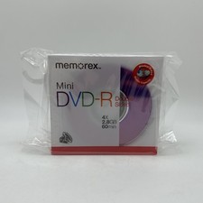 Memorex Mini DVD-R Double Sided 2.8GB 60 Min Discs Lot Of 4 New Sealed picture