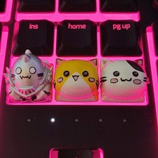 Alphonse/Cats Keycap Set-3D Printed and Hand Painted-Designed by Nomnom Figures picture