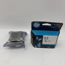 Two GENUINE HP 63 Color Ink for ENVY 4520 Officejet 3830 4650 exp2026 picture