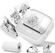 PRT Mini Sticker Printer, Portable Thermal Printer with 1Roll Sticker Paper picture