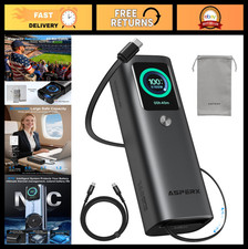 High-Capacity 165W Laptop Power Bank, 20,000mAh, Retractable Cable, Aluminum Des picture