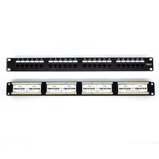 15 Pack of CAT6 110 Type Patch Panel 24 Port Rackmount picture