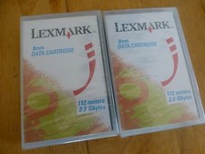 Lot of 2 lexmark 112 Meters 2.3 gbytes 368 feet Data Tape Cartridge NEW picture