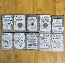 Lot of 10 Mixed Brand 2.5 Inch IDE Drives, Wiped picture