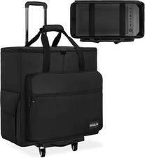 AKOZLIN Rolling PC Carrying Case, Gaming 19.7 x 9.5 x 19 inches, Black picture
