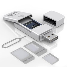 SIM Card Adapter Reader - Sim Kit, Micro, Nano, Standard White picture