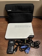 Casio Data Projector XJ-A130 (only 55 Hrs Use On Lamp) Bundle TESTED picture