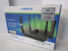 NEW LINKSYS MAX-STREAM AC2200 MU-MIMO TRI-BAND ROUTER picture
