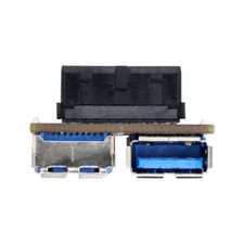 Motherboard 20/19 Pin Box Header Slot to Dual USB 3.0 A Type Female Adapter picture
