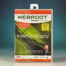 Webroot Secure Anywhere : Internet Security (DVD) BRAND NEW / SEALED picture