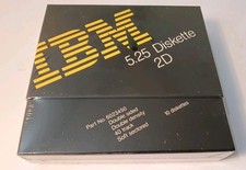 NOS Vintage 6023450 IBM 5.25 2D 10 Floppy Diskettes NEW SEALED picture