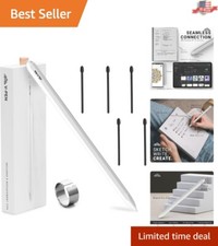 V-Pen EMR Stylus with Digital Eraser & 5 Tips - 4096 Pressure Sensitivity, White picture