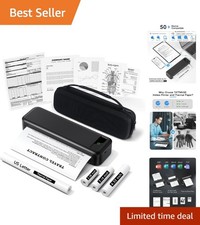 Lightweight Bluetooth Inkless Printer with Case and Paper picture