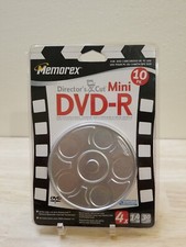 Memorex Directors Cut DVD+R 4x 1.4GB 30min Video 10 Pack in a tin Brand New picture