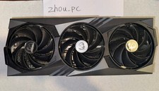 (FOR PARTS) Shroud Cooler Radiator For MSI RTX 4090 Gaming X Trio (Cooler Only) picture