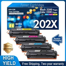 FADSOON® 4PK CF500X 202X High Yield Toner For HP Pro MFP M281fdw M254 M254nw picture