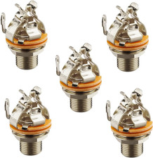 Pure Tone Multi-Contact 1/4 Inch Mono Output Jack 5 PACK | Dual Tension Grounds picture