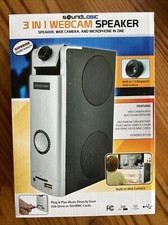 SOUNLOGIC 3 In 1 Desktop Speaker Web Camera Microphone ALL IN ONE, New in Box. picture