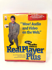 NOS Vtg Software RealPlayer Plus Audio Video Enhanced Edition 1997 Windows Mac picture