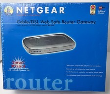 NEW NETGEAR CABLE/DSL WEB SAFE ROUTER GATEWAY 4-PORT 10/100 MBPS SWITCH RP614 picture