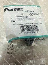 Panduit NetKey NK688MBU/NK688MBL Cat6 Keystone Jack Blue/black Module  Box of 50 picture