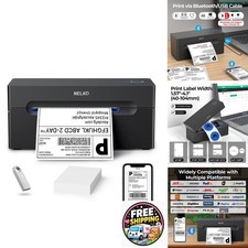 Nelko PL70e-BT Bluetooth 4x6 Thermal Shipping Label Printer picture