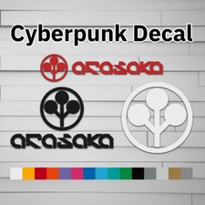 Cyberpunk Arasaka Vinyl Decal (Sticker, Car laptop window tumbler water bottle picture