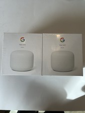 Google Nest Wifi Ethernet (RJ-45) Wireless Router - GA01144US 2 PACK Sealed New picture