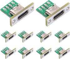 10PCS DIY OEM Type C Female Connector,Usb C Panel Mount Converter with PCB Board picture