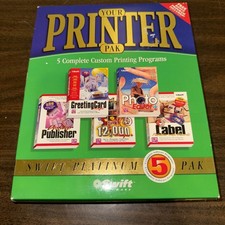 Vintage New Sealed COSMI Your Printer Pak CD-ROM SOFTWARE Swift Platinum 5 Pak picture