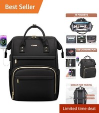 LOVEVOOK Laptop Backpack,15.6 Inch Professional Womens Purse Computer Bag Nurse picture