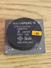 Rare Micro SPARC II STP1012APGA MB86904 STP1012PGA SUN FUJITSU vintage CPU GOLD picture