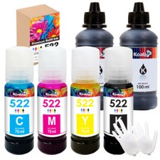 6PK Koala Ink Compatible with Epson 522 Ecotank ET-2400 4800 2800 2803 2720 4700 picture