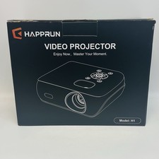 HAPPRUN Native 1080P Bluetooth Projector H1 - Standard - White *NEW IN BOX* picture