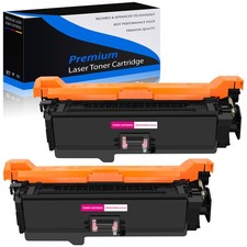 2PK Magenta CE253A 504A Toner For HP Color Laser CP3525n CP3525x CP3530 CP3525 picture