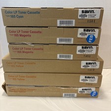 Genuine Ricoh Savin Lanier Set X6 C/M/Y Color LP Toner Cartridge Type 165 HY picture