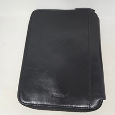 Fossil Raul Tech Case Black Leather Zip Around Portfolio Organizer SML1824001 picture