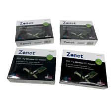 LOT OF 4 Zonet ZEW2500P Wireless 802.11g USB 2.0 Adapter picture