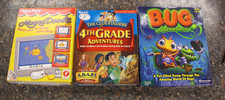 Mix (3) Vintage Children PC Games Learning Fun Adventures Windows 95/98 in Boxes picture