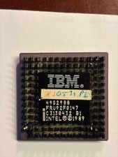 INTEL/IBM 486 SUPER CHIP RAREST CPU MUST FOR ANY COLLECTION picture