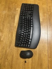 RECCAZR EK30 Wireless Ergonomic Keyboard Mouse Bundle QWERTY English Black picture